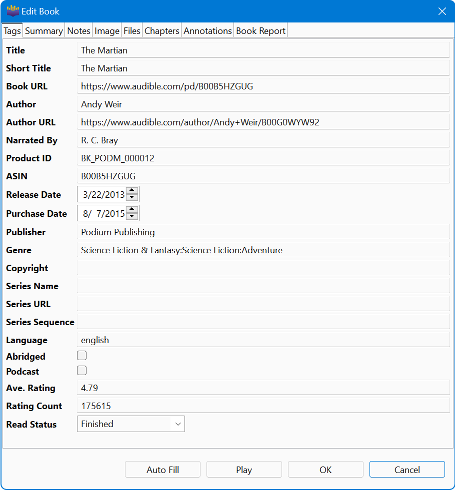 Get Info Window with Tag Editor